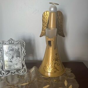 Better Homes And Gardens limited edition Gold Angel Candle Holder. 14” tall